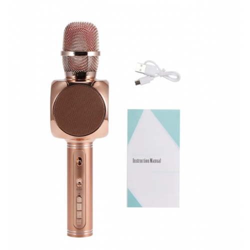 Мобильный караоке - микрофон YS - 63 с Bluetooth (Розовый)