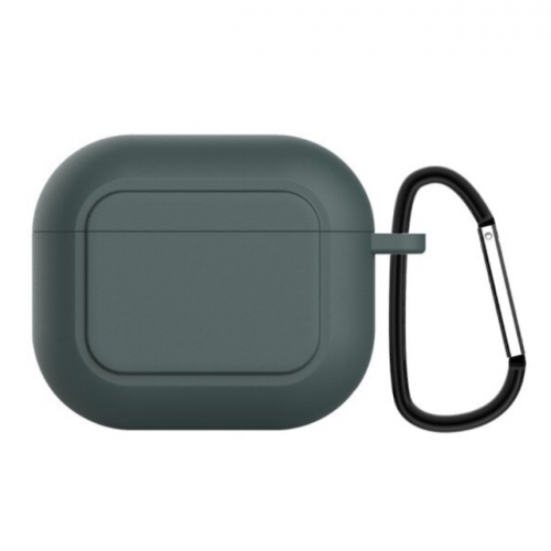 Чехол для наушников AirPods 3, с рамкой Midnight green